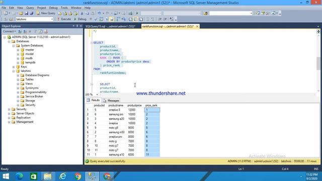 37.Rank Function in SQL (Hindi) смотреть онлайн