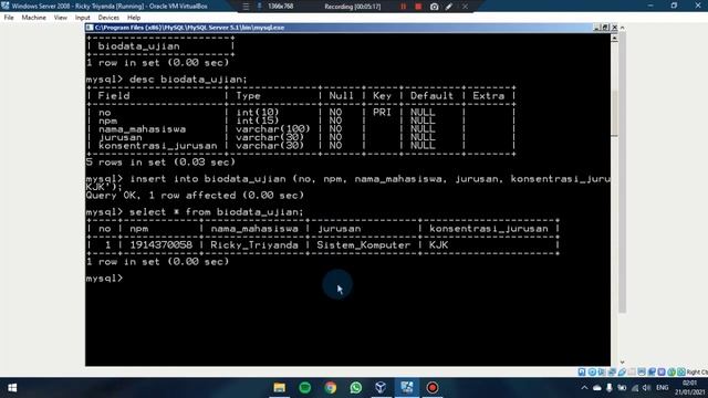 UAS PRAKTEK | SECURE SERVER SERVICE 1 (WINDOWS SERVER) | MYSQL SERVER 5.1 | WINDOWS SERVER 2008 смотреть онлайн