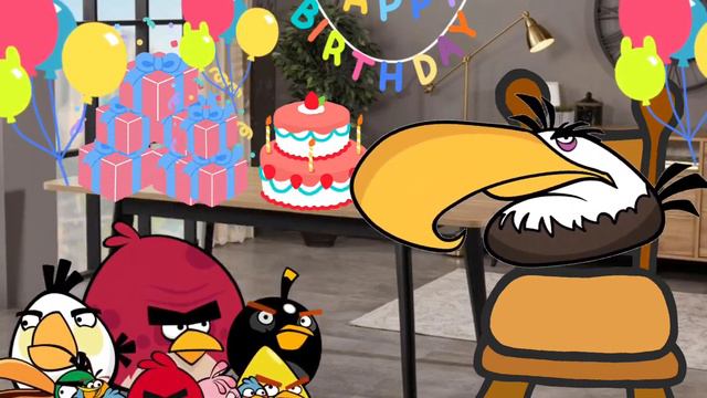 classic angry birds animated: happy birthday mighty Eagle смотреть онлайн