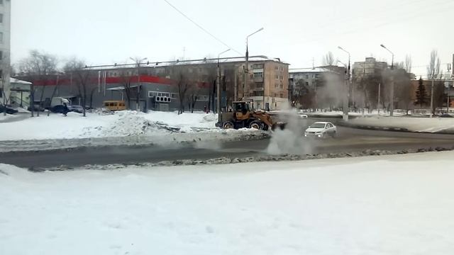 Уборка снега. Новокуйбышевск.