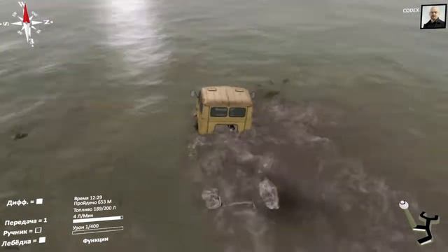 МАЗ 500 Утопнул в болоте - Spintires #2 смотреть онлайн