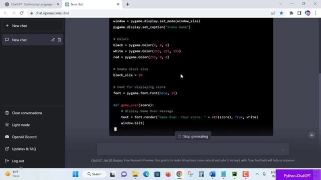 Python + ChatGPT - Python projects - Snake game development смотреть онлайн