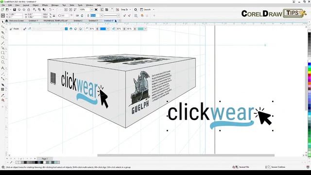 #coreldraw2021 New Perspective Tool In CorelDraw 2021 Part 1 Of 2