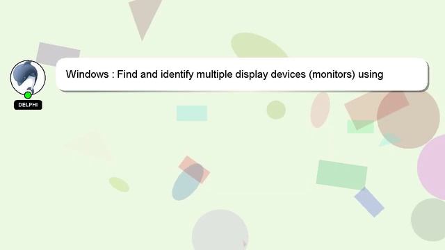 Windows : Find and identify multiple display devices (monitors) using Python смотреть онлайн