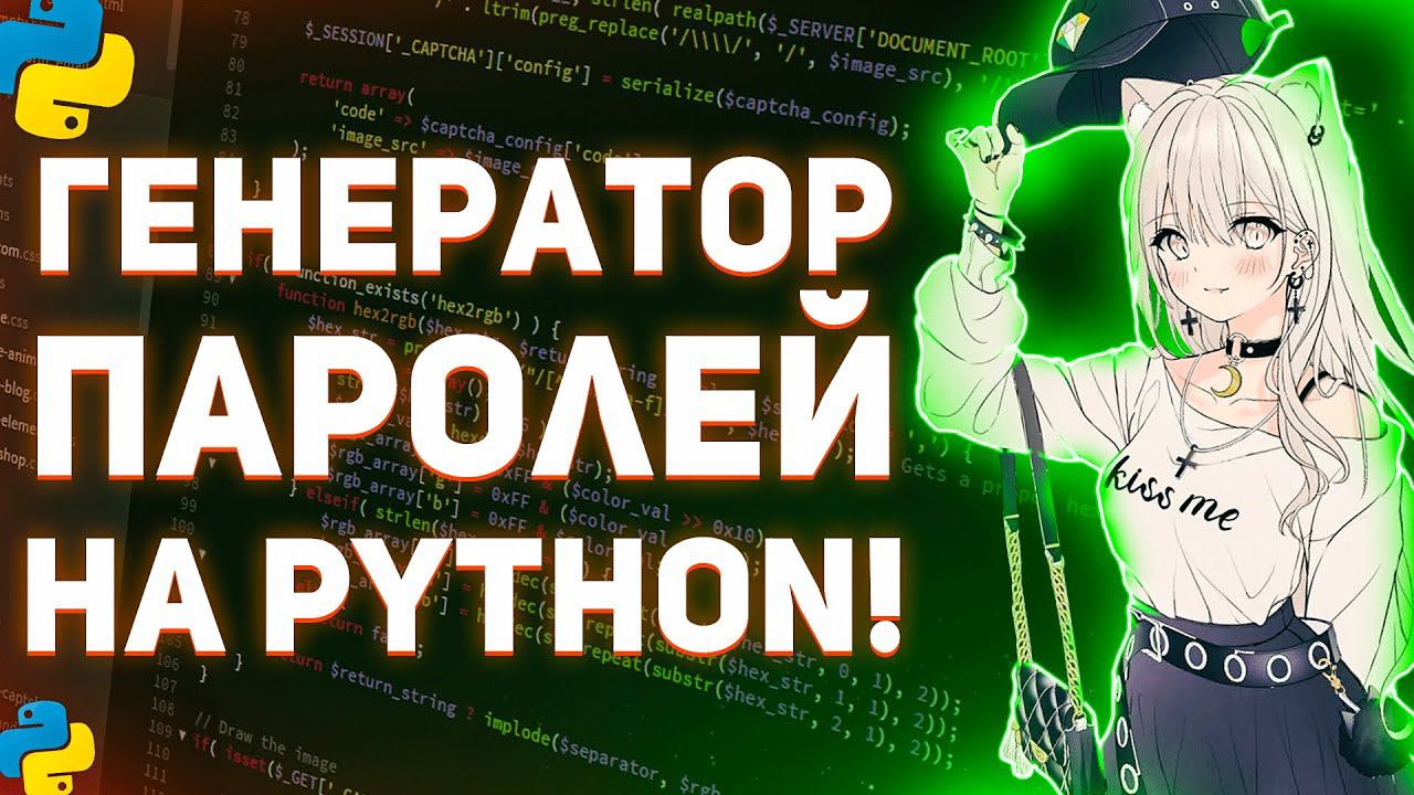 Генератор паролей на Python за 2 минуты! смотреть онлайн