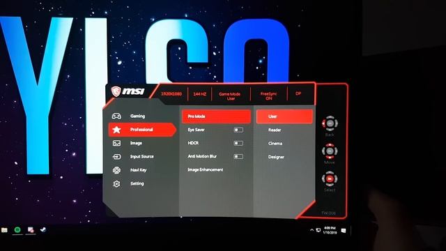 MY OPTIMAL SETTINGS GUIDE FOR MSI OPTIX MAG241C (Settings Options Explained, My Settings)