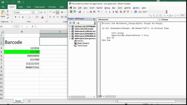 Scanned items turn green in Excel смотреть онлайн