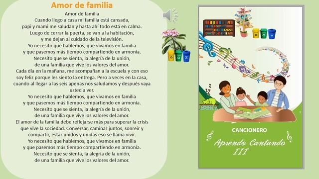 8  Amor De Familia  Aprendo Cantando III