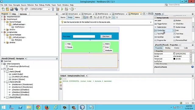 JAVA SWING Tutorials 1 смотреть онлайн