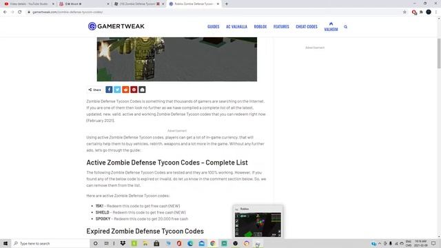 (February 2021)All new 3 Working Codes for zombie defense tycoon|Roblox смотреть онлайн