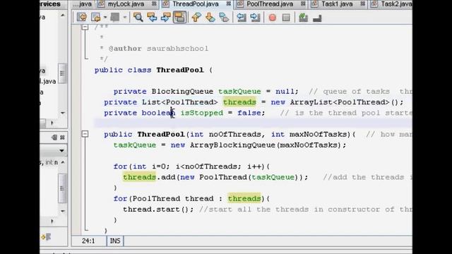 Programming Interview: Thread Pool Implementation in Java смотреть онлайн