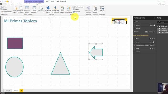 Agrega una forma a tu informe de Power BI Desktop смотреть онлайн