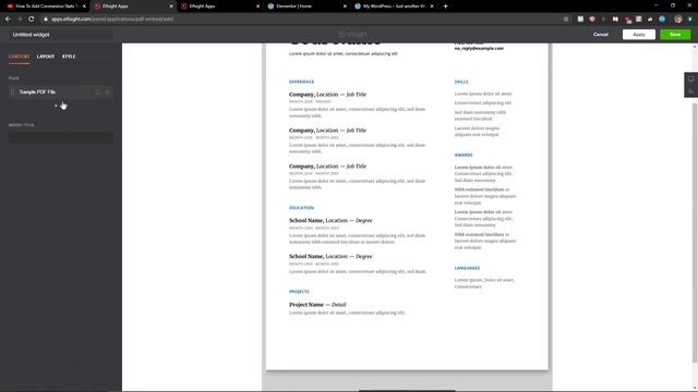 How To Add PDF File To Elementor