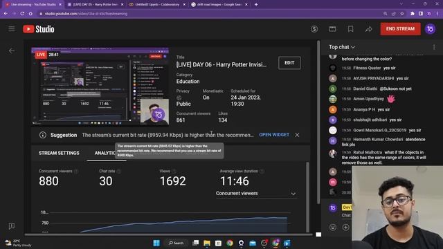 [LIVE] DAY 06 - Harry Potter Invisibility Cloak with Python and OpenCV | COMPLETE in 7 - Days смотреть онлайн
