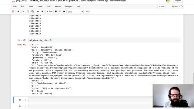 How to scrape map data with Python | How to make money with Python Episode 5 смотреть онлайн
