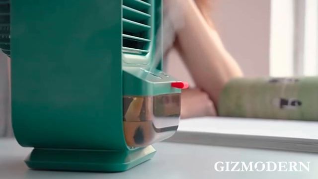 2-in-1 Rechargeable Compact Desk Fan & Humidifier, with 3 Speed Settings, for Home & Office смотреть онлайн