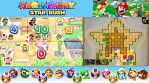 Mario Party Star Rush Walkthrough Part 2 Toad Scramble World 1 (FULL 1080p 3DS)