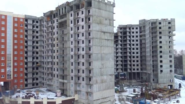 Ход строительства ЖК "Старая крепость" в Девяткино. Ноябрь 2017 года смотреть онлайн