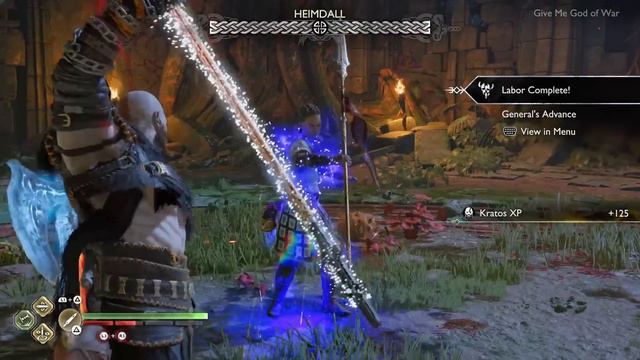 God Of War Ragnarok - Heimdall - Black Bear Armor Set - NG+ Gameplay - No Damage, GMGOW (PS5)
