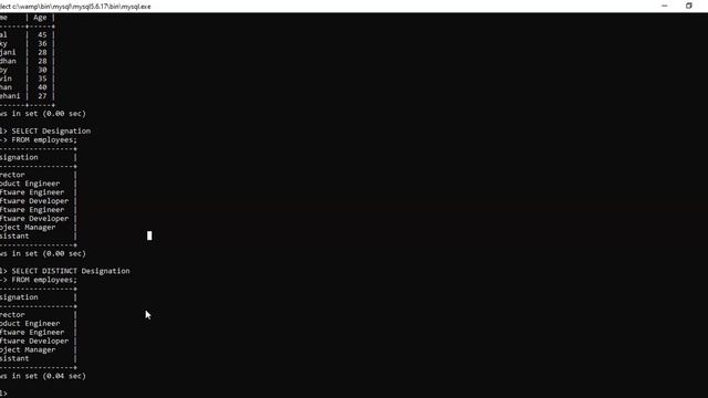 MySQL SELECT Query смотреть онлайн