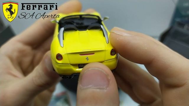 Высечена топором, валиком покрашена | обзор Ferrari 599 SA Aperta 2010г. 1:43 Ferrari GT Collection смотреть онлайн