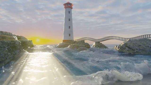 Новозеландский маяк в Blender 2.9, Flip Fluids addon / New zealand lighthouse смотреть онлайн
