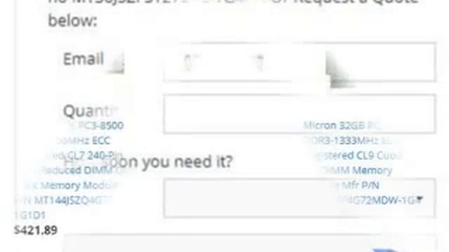 MT36JSZF51272PZ-1G4F1 Micron 4GB PC3-10600 DDR3-1333MHz ECC Registered CL9 240-Pin DIMM Dual Rank смотреть онлайн