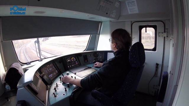 Praha-Holešovice - České Budějovice / POHLED NA PRÁCI STROJVEDOUCÍHO/ HD KVALITA