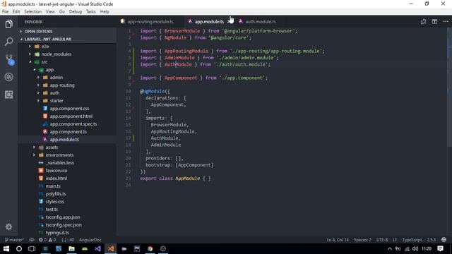 #10 Alterando rotas (Laravel 5.5 + JWT + Angular 4.4) смотреть онлайн