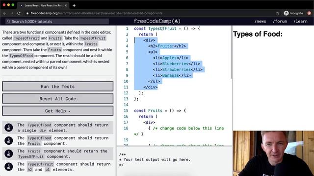 Use React to Render Nested Components - React - Free Code Camp смотреть онлайн