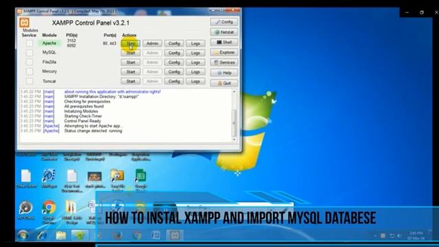 how to install xampp and import mysql database file смотреть онлайн