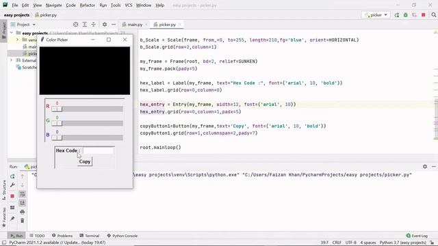 Build Your Own Color Picker App Using Tkinter Python ? смотреть онлайн