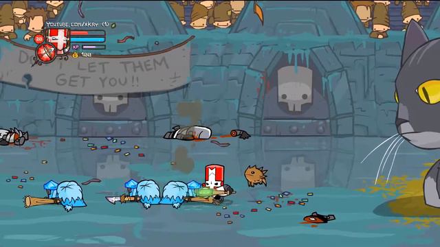 SLIPPING | CASTLE CRASHERS | RED KNIGHT | NORMAL MODE | EPISODE 17 смотреть онлайн