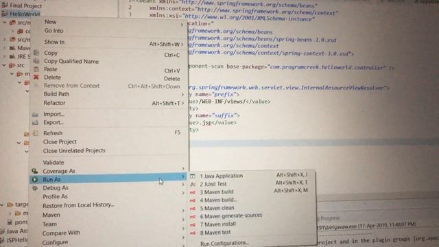 Advanced Java Assignment - Execution of Spring/Maven program смотреть онлайн
