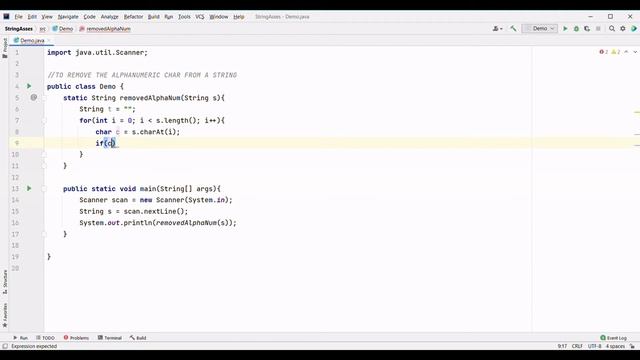 REMOVE ALPHANUMERIC CHAR IN A GIVEN STRING JAVA PROGRAMMING NO SOUND COPY CODE смотреть онлайн