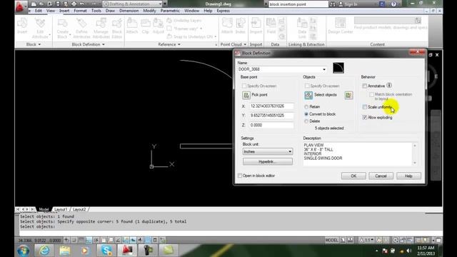 AutoCAD II 24-7 Block Scale Settings смотреть онлайн