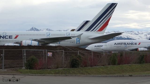 Huge Airplane Graveyard [Airbus A380] Storage Retirment, Tarmac Aerosave, at Tarbes смотреть онлайн