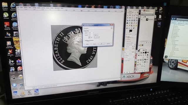 Coin Crop Using Gimp 2