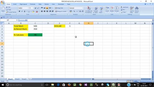PART 38 - HOW TO CALCULATE PERCENTAGE IN EXCEL & DOLLAR SYMBOL USAGE IN EXCEL смотреть онлайн