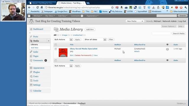 WordPress: Uploading single items to the Media Library.wmv смотреть онлайн