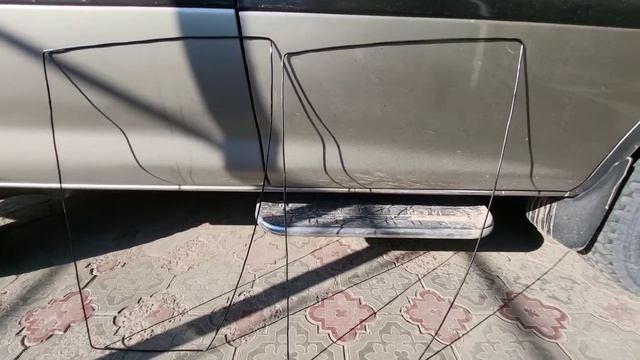 Изготовление каркасных шторок ( маскитка) на передние боковые стекла Mitsubishi Delica 1997 смотреть онлайн