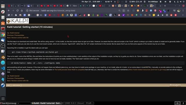 Speech recognition on Linux using kaldi and vosk смотреть онлайн