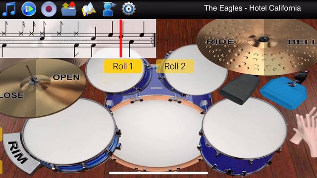 Learn To Master on Drums - The Eagles - Hotel California - Classic Rock Shuffle смотреть онлайн