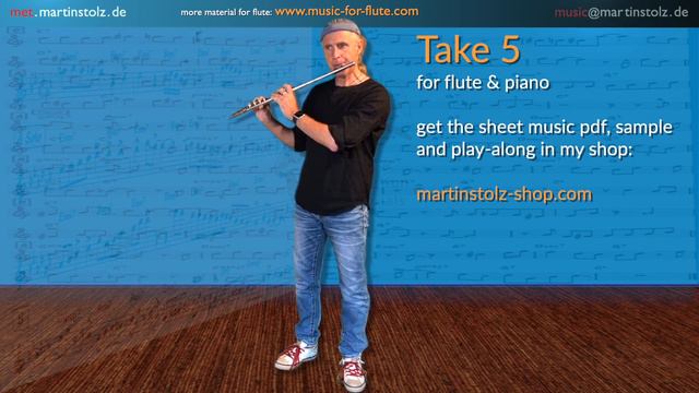 Paul Desmond’s ”Take 5“ for Flute and Piano · including a transcribed solo смотреть онлайн