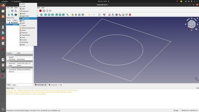 Transforming 2D sketch into 3D Geometry using FreeCAD | Paanduv Applications | FreeCAD Tutorial | смотреть онлайн