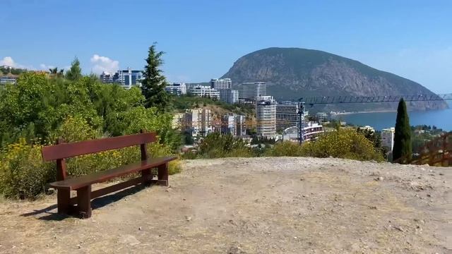 Крым сегодня. Гурзуф пляж и гора Болгатура смотреть онлайн