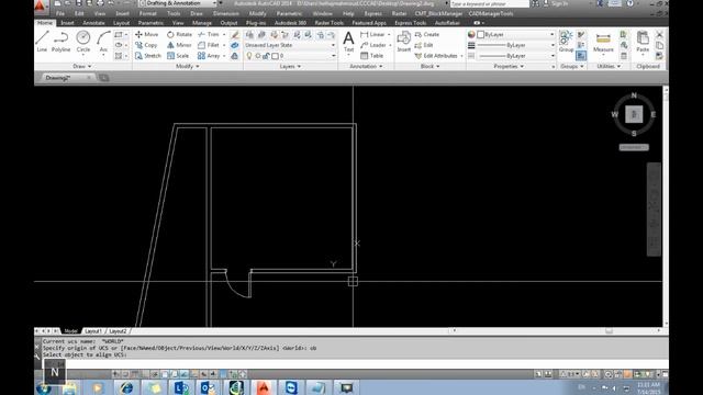 insert door in AutoCAD смотреть онлайн