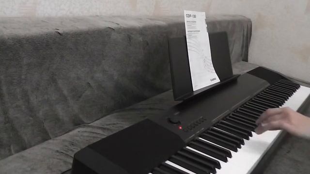 ОНЛАЙН ТРЕЙД РУ — Цифровое фортепиано CASIO CDP 130 черный смотреть онлайн