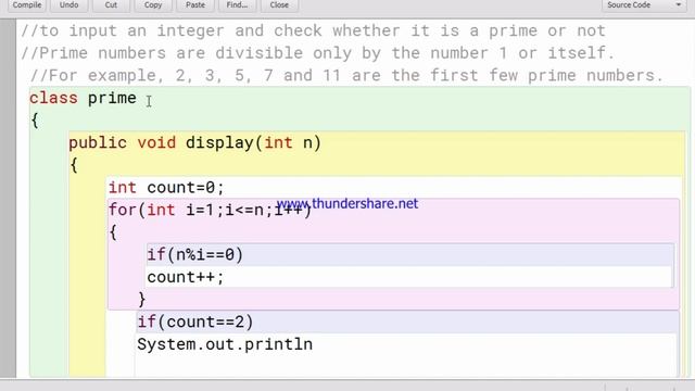 PRIME NUMBER CHECK IN JAVA смотреть онлайн