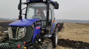 Lovol 504 Оранка плугом 2-35.